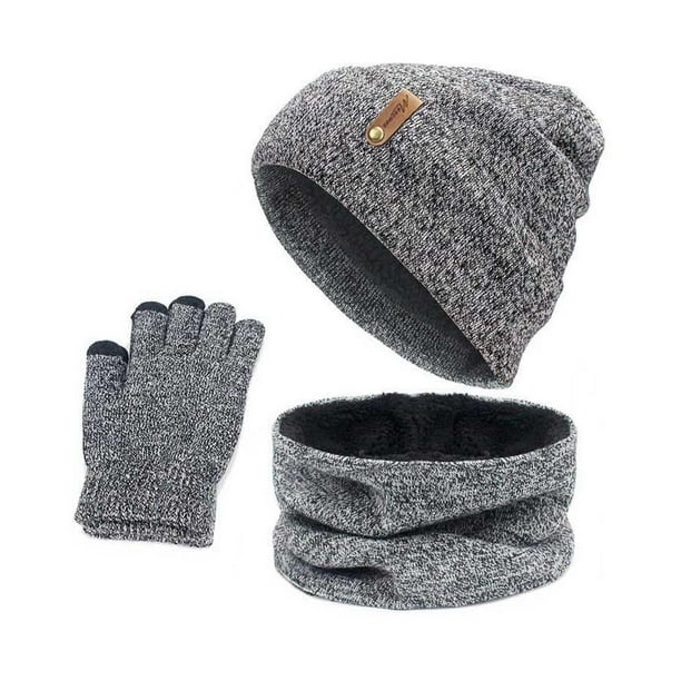 Gorro Para Hombre Gorros De Invierno Hombres Para El Frio y Bufanda Punto  Guante