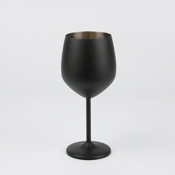 Juego de copas de vino, copas de vino de acero inoxidable de tallo largo  para cóctel de vino blanco …Ver más Juego de copas de vino, copas de vino  de