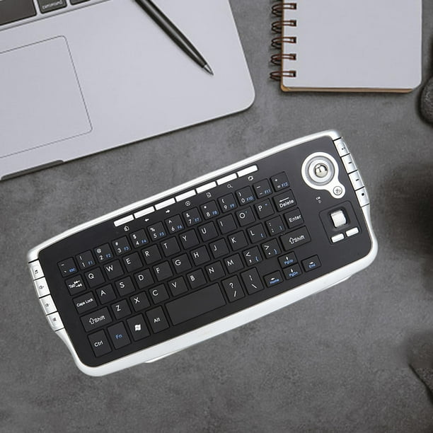 Teclado ergonómico, teclado inalámbrico 2 en 1 y mouse Trackball