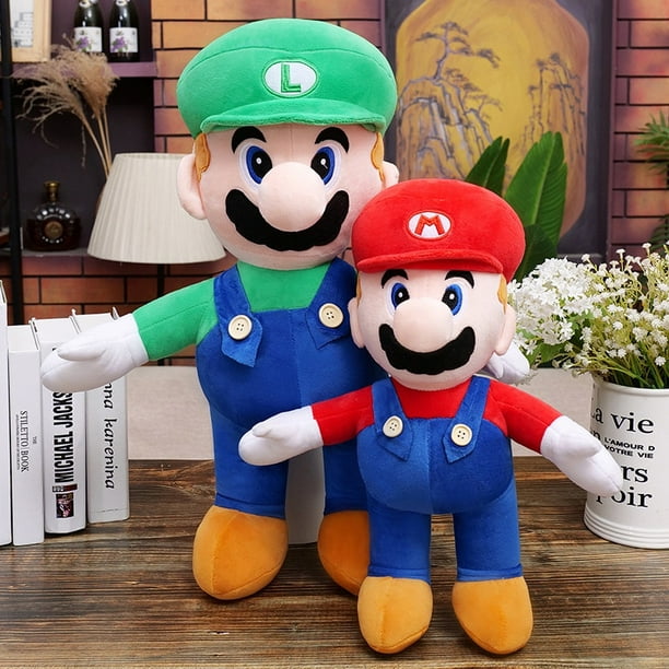 30cm Big Super Mario Bros Peluche Juguetes De Luigi Juegos De Anime Para  Niños Novia Regalos De Cumpleaños timetunnel
