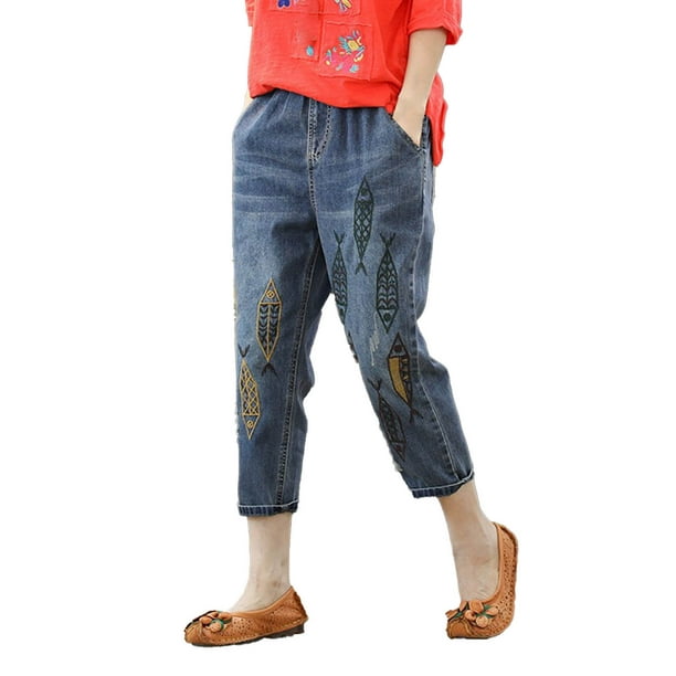 Gibobby Pantalones mujer cintura alta Jean de cintura alta