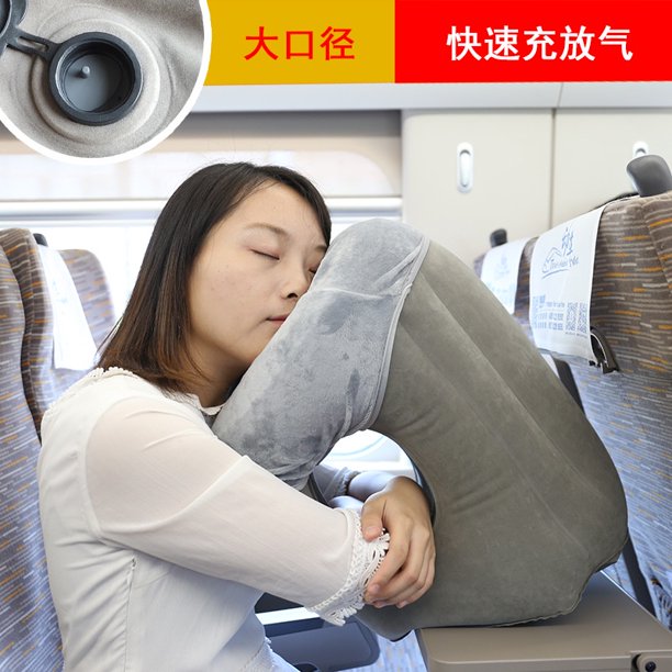  Almohada inflable de viaje, almohada de cuello de viaje  multifunción para avión para evitar dolor de cuello y hombros, soporte para  la cabeza, cuello, utilizado para dormir, avión y uso doméstico