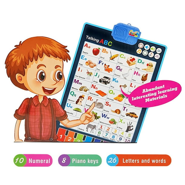 Juguete de tablet de aprendizaje para niños de 1-3 años, interactivo y  educativo con alfabeto inteligente, regalos de Navidad, cumpleaños y más