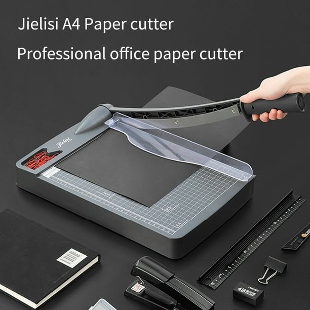 Cortador de papel multifuncional A4 Guillotina con 5 cajas de  almacenamiento Portátil para etiq JIELISI Recortadora de papel