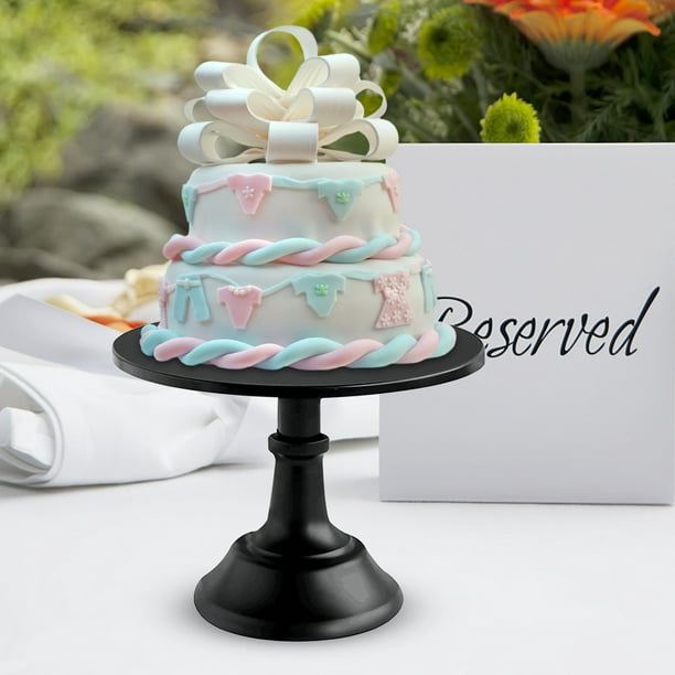 Soporte redondo para tartas de 2 niveles, soporte redondo para mesa de  postre de cupcakes, soporte de exhibición de dulces de pastelería de metal  para