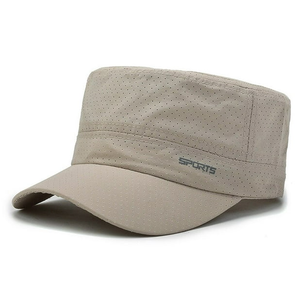 Gorra militar ajustable con visera para hombre y mujer