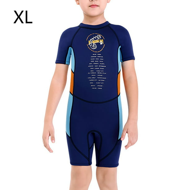 Niños con trajes de buceo de una sola pieza Secado rápido Neopreno Traje de neopreno Traje de baño para Buceo Snorkeling Surfing Natación Azul XL 2.5mm Inevent OD003681-09 | Walmart