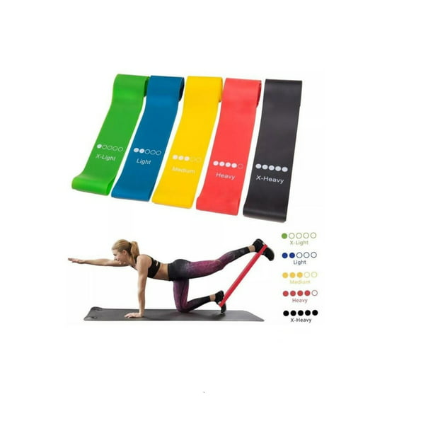 Juego Kit de bandas Elasticas de resistencia ejercicio Yoga LIGAS