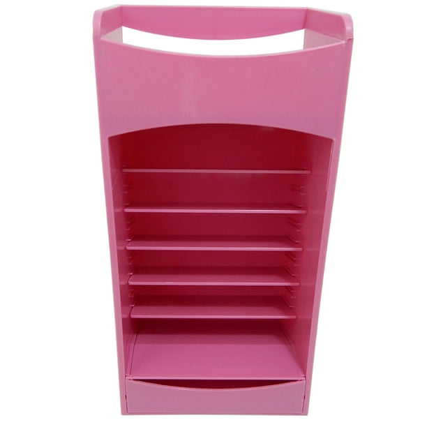 ORGANIZADOR CON GAVETA, ROSA Y BLANCO – Lacas Nail Shop