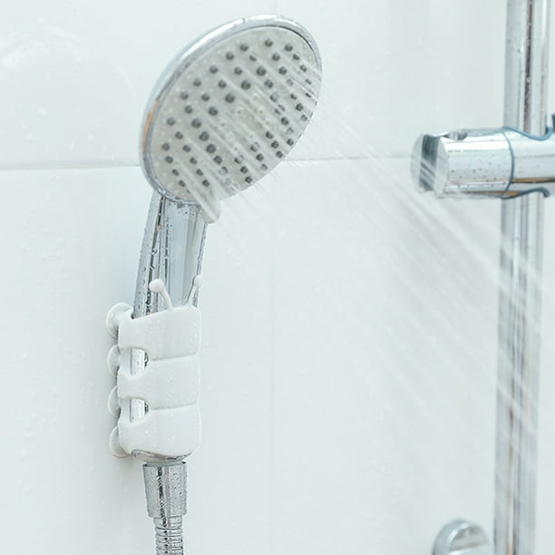  IIVVERR Cuarto de baño Aluminio Mano Ducha Cabeza Titular  Soporte de montaje en pared (Soporte de cabeza de ducha de mano de aluminio  para espacio de baño Soporte de montaje en