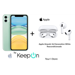 Apple iPhone 14 PLUS 128 (Incluye Protector de Pantalla KeepOn + Apple  Airpods 3rd Generation White) Apple REACONDICIONADO