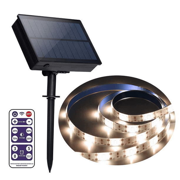 5x Bombillas Solares Recargable LED Luces Con Panel De Solar Luz Para  Exteriores
