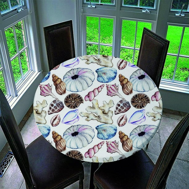  Mesa de comedor redonda de 47 pulgadas, mesa de cocina