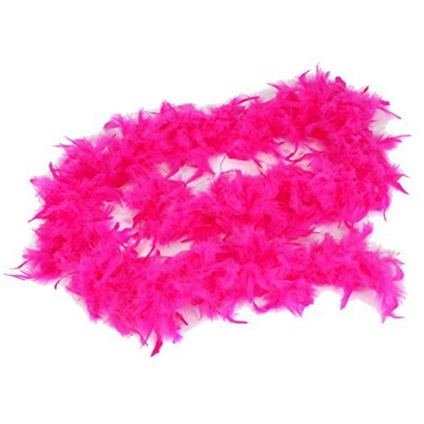 Boa de plumas rosa fucsia (6 pies) disfraz de princesa para fiesta