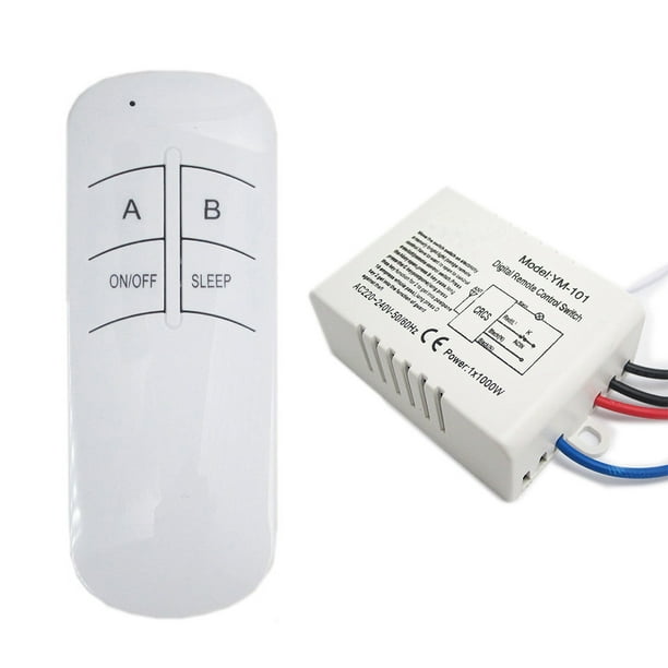 de control remoto multifuncional de 220 V Interruptor de control remoto de luz de lámpara digital inalámbrica Vogacara DZ2839-01B | Walmart línea