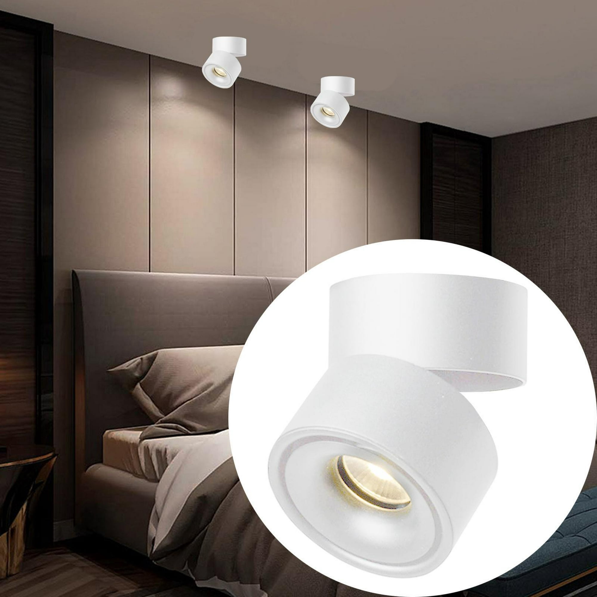 Iluminación empotrada LED de tejado Luces de fijación para , Luz blanca de  9 vatios Salvador Foco de techo