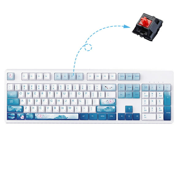 ink dragonfly point water mechanical 104keyboard teclado con cable interruptor de teclado para windo adepaton 20333714