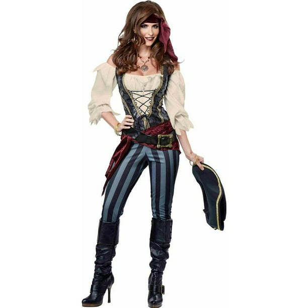 Disfraz PREMIUM de Pirata Halloween Halloween Para Adulto Talla Grande