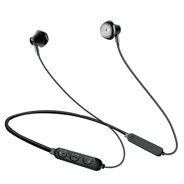 Auriculares Bluetooth 5.0 Auriculares deportivos para colgar en el cuello Auriculares  inalámbricos deportivos a prueba de sudor, Negro Yuarrent EL2692-01