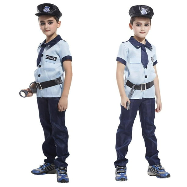 Conjunto De Pantalones Cortos Con Sombrero De Policía Para Niño * Para  Recién Nacido, Ropa De Accesorios De Fotografía, Disfraz De Outfuts De Polic