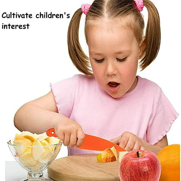 Cuchillos de frutas Plástico Cuchillos de juguete Cuchillo de cocina para  niños