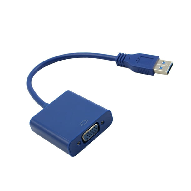 Adaptador USB 3.0 a HDMI/VGA, admite resolución de video Full HD de  1920x1080, admite Windows