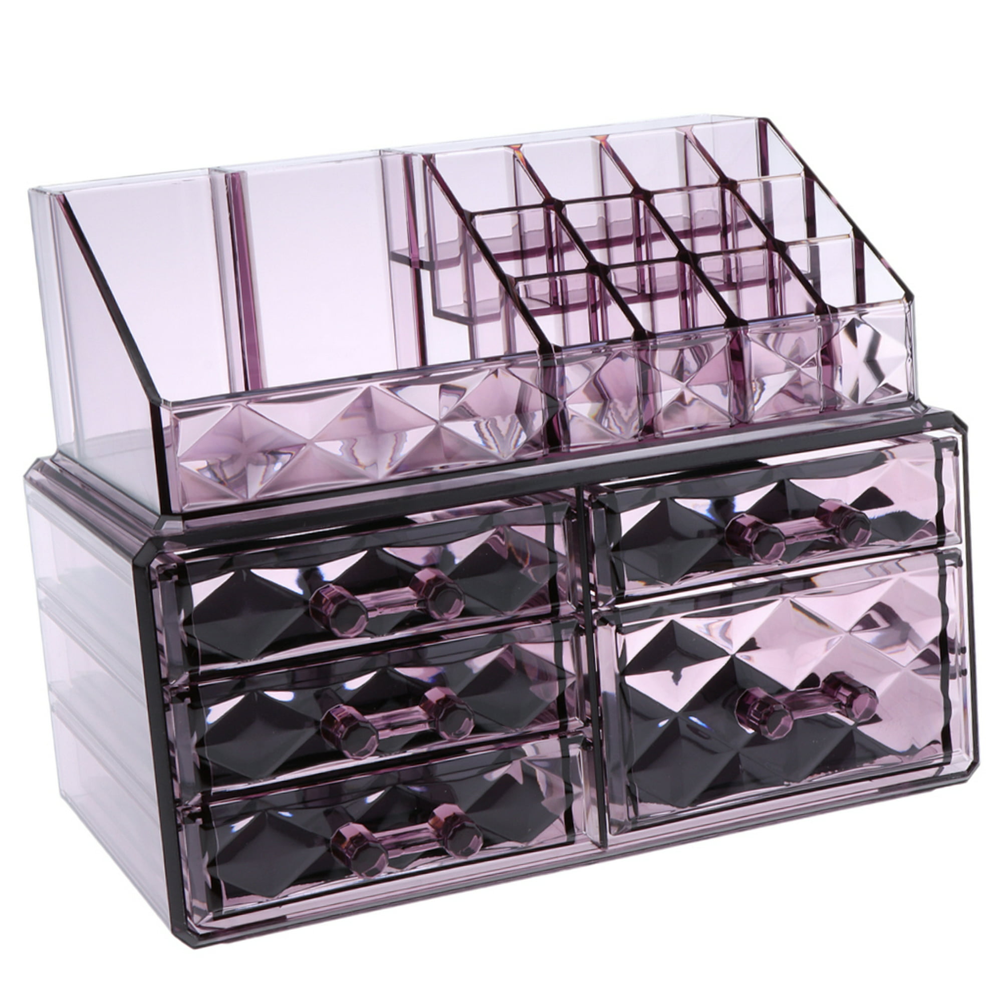 Portátil Transparente Organizador de Maquillaje Caja de Almacenamient…   Almacenamiento de cosméticos, Organizador de maquillaje acrilico,  Organizador de maquillaje