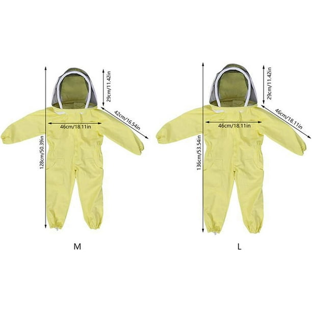 Niños apicultura traje de tres capas niños abeja traje protector  reutilizable guardián protección ropa niño guardián trajes de 3 capas  protección