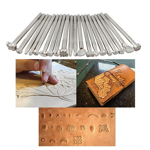 Herramientas de trabajo de cuero, kit de herramientas de cuero para costura  a mano, fabricación de sillín