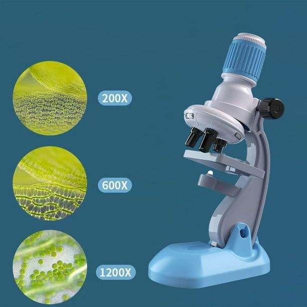 Microscopio para niños hd 100x, 200x, 450x aumento ciencia microscopio kit  ciencia juguetes educativos niños educación temprana Sólo $23.99 PatPat US  Móviles