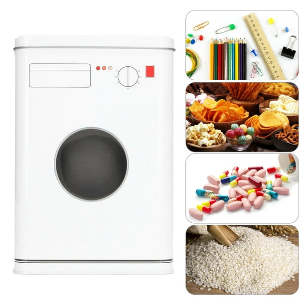 Dispensador de detergente en polvo para ropa, contenedor de