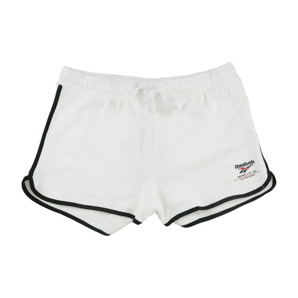 Reebok Printemps Athletic - Pantalones cortos de entrenamiento para mujer,  color blanco, mediano Reebok Ejercicio