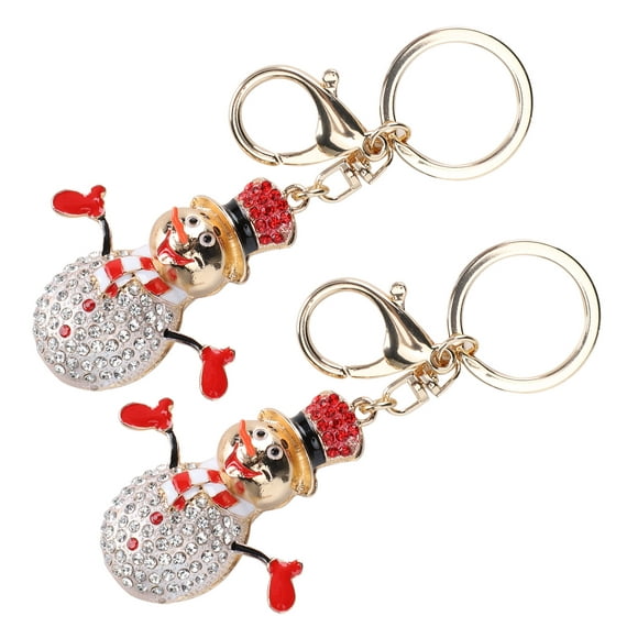 christmas keyring snowman keychain 2pcs for zipper handles perfect gift anggrek otros