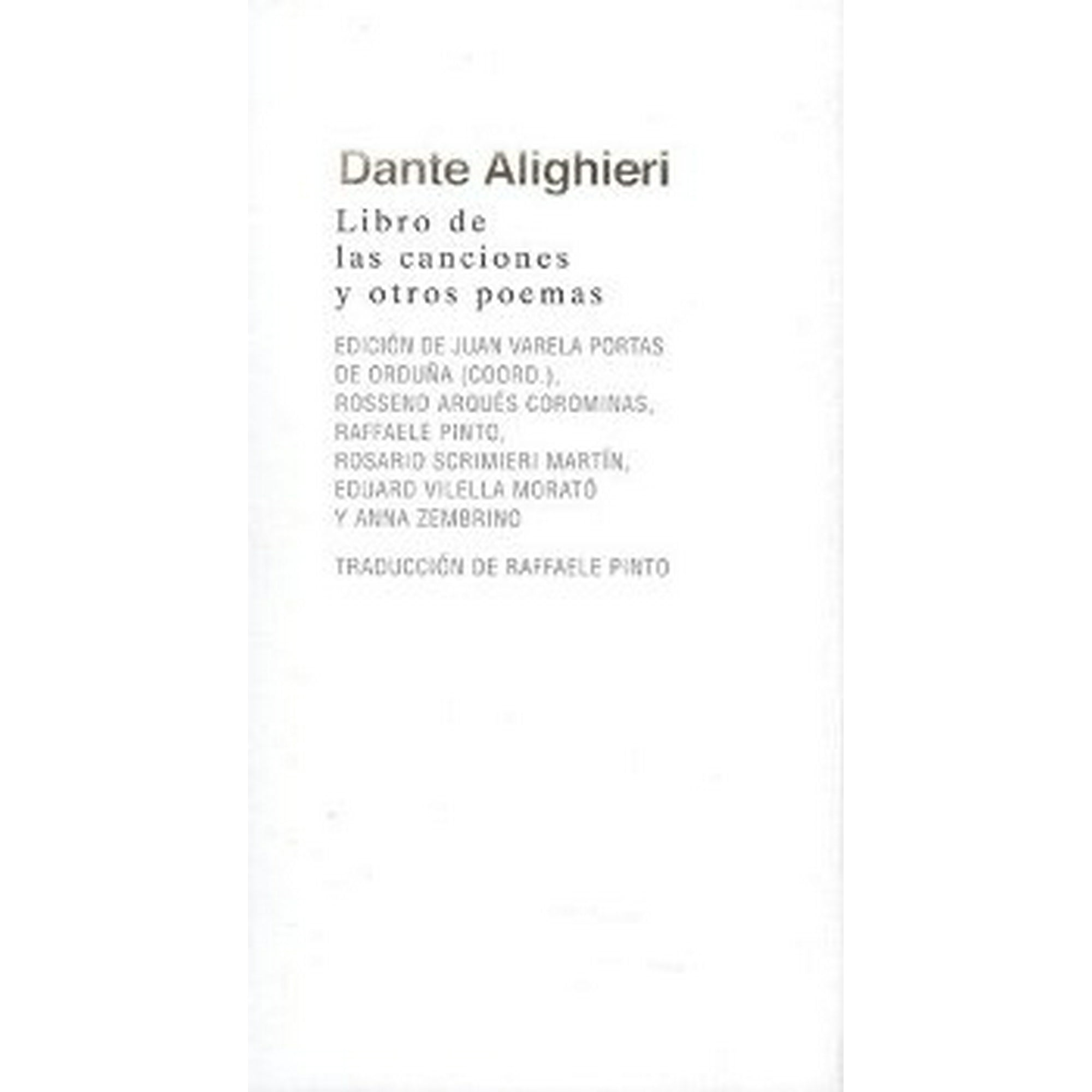 LIBRO DE LAS CANCIONES Y OTROS POEMAS AKAL DANTE