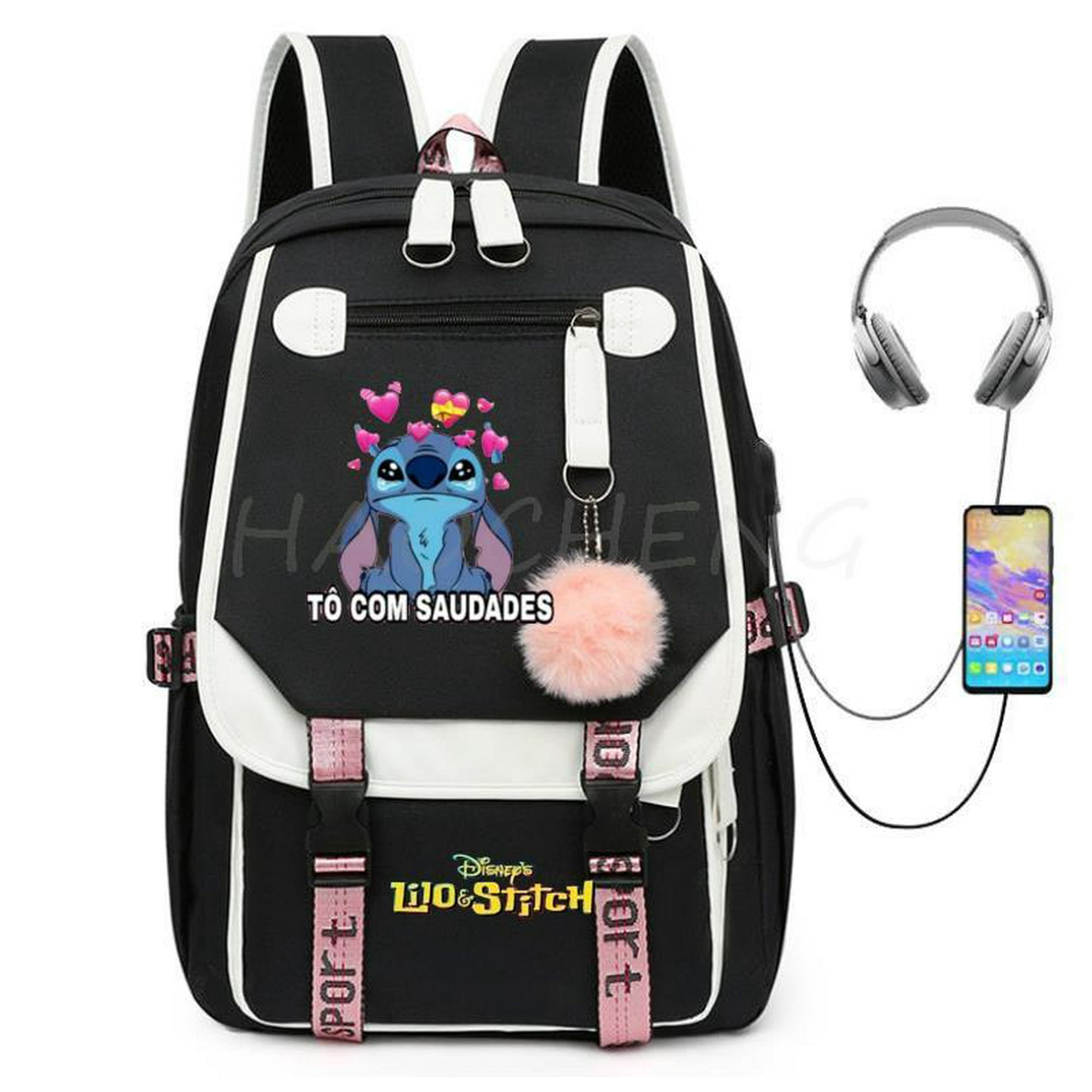 Juego de mochilas Disney Lilo & Stitch para niñas, 4 piezas