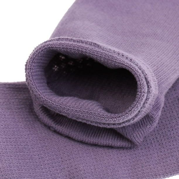 1 Par Calcetines Antideslizante Manejo Pies Secos Limpios de Yoga Deporte  Ajustable Púrpura Salvador Calcetines para mujeres