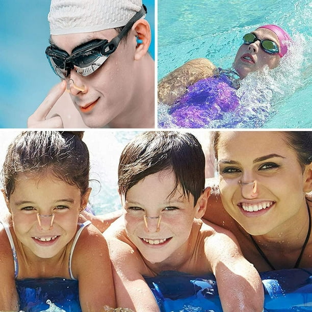 2 PIEZAS clips nasales para niños para nadar para adultos pinza nasal