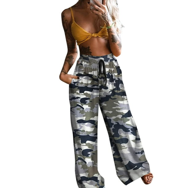 botón acidez Kakadu Pantalones de pijama cómodos para mujer, pantalones de yoga de pierna  ancha, pantalones sueltos con Fridja hfkajh99008 | Walmart en línea