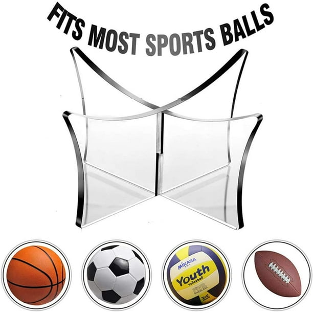 6 Piezas Soporte de Balón Base de Balón Pedestal Soporte de Exhibición para  Baloncesto Fútbol Voleibol Softbol Bolos (Trasparente) : :  Deportes y aire libre