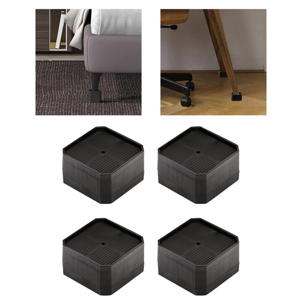 Elevadores de cama resistentes, elevación en alturas, elevadores de muebles  de 3 pulgadas, elevadores de cama para dormitorio, cama, mesa y sofá