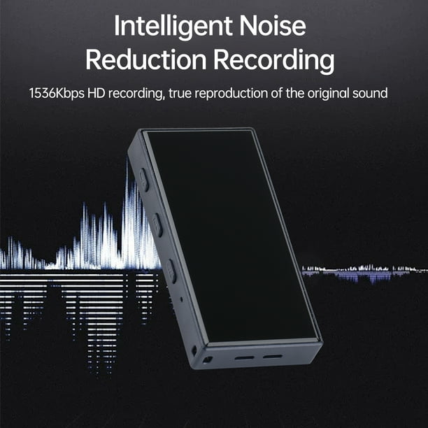 Grabadora de voz digital de 72 GB: Grabadora activada por voz con  reproducción, dispositivo de grabación de audio para conferencias  reuniones