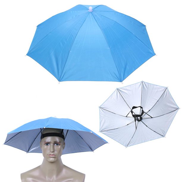 Sombrero De Paraguas De Cabeza Sombrero de paraguas para la cabeza con  banda elástica Gorra de sombr Sywqhk Libre de BPA