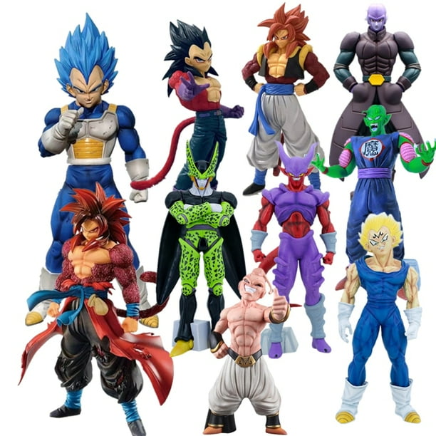 Quadro Decorativo 5 peças Mosaico quite kit Modular Vegeta Vedita Freeza  Broly Dragon Ball Super Z Kai Goku Bulma Majin Boo Bills Trunks Shen Long