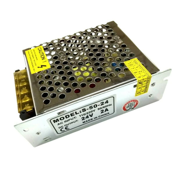 Fuente de alimentación Interruptor regulado 5A 12V AC DC Convertidor de  voltaje Universal Regulado Interruptor Fuente de alimentación para LED
