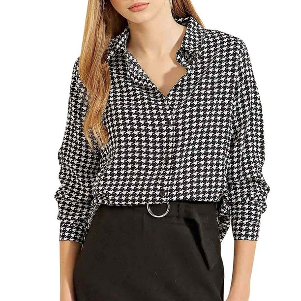Tops para mujer Camisas Elegantes Camisas casuales de manga larga Moda Top Blusa suelt Odeerbi ODB-5 | Walmart en línea