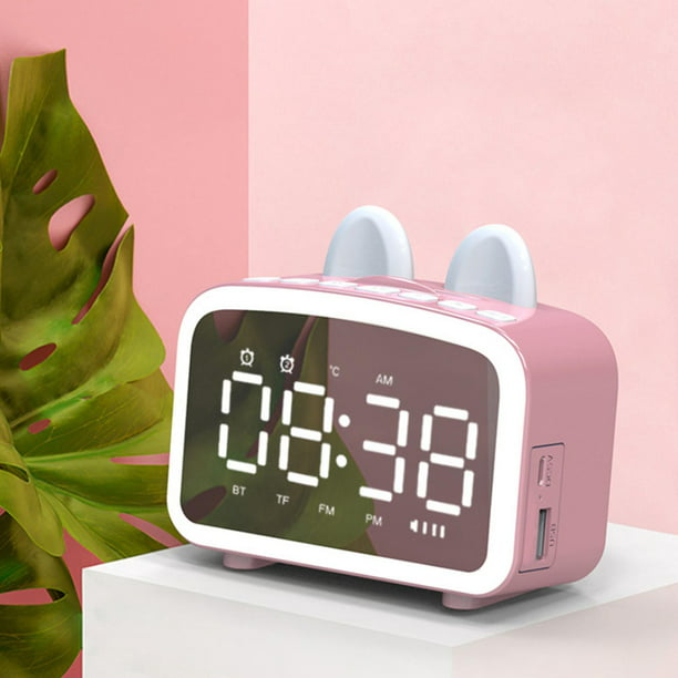 Reloj Despertador Digital Gummy Rosa