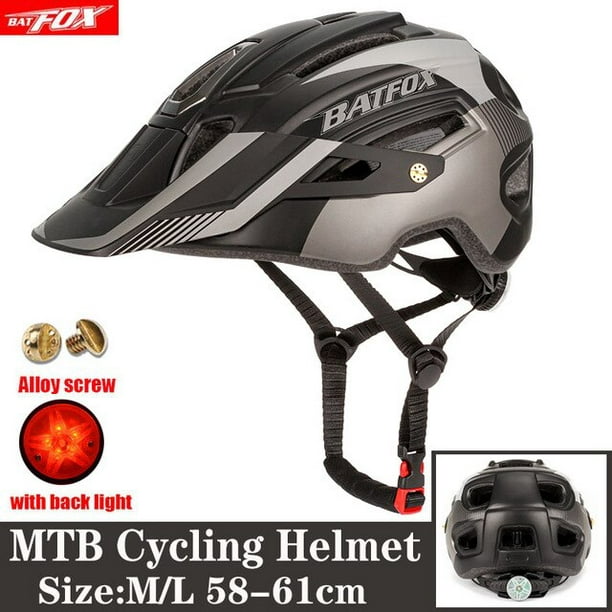 BATFOX-casco de ciclismo para hombre, protector de cabeza para