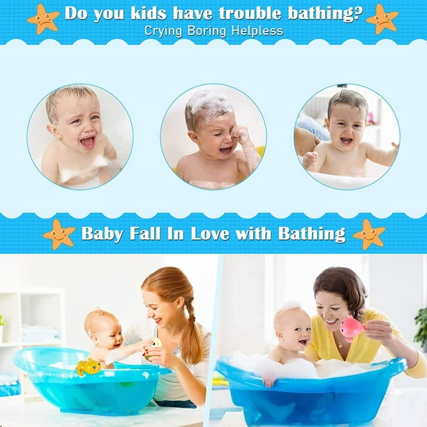 Juego de juguetes de baño para niños pequeños 1 3, bañera Juguetes