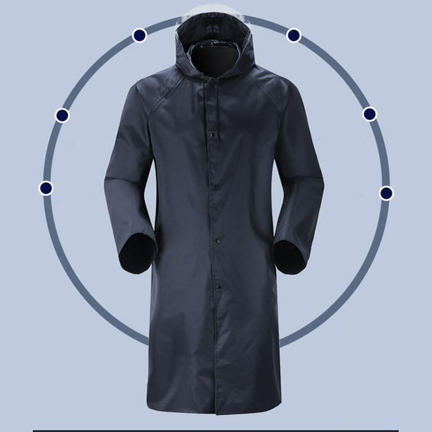Chaqueta impermeable de los hombres de del impermeable, ropa impermeable ligera reutiliz Baoblaze abrigos de lluvia hombre | Walmart en línea