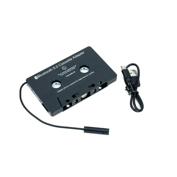 Comprar Adaptador de casete BT para coche con cinta de casete inalámbrica  de audio estéreo a adaptador auxiliar Smartphone